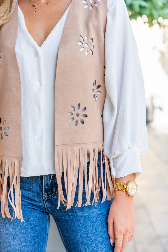 Chaleco Flecos Beige - Imagen 5