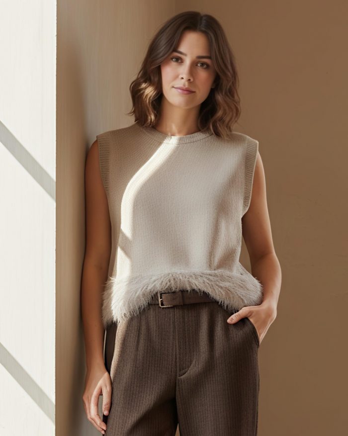 Jersey sin mangas con pelito - Imagen 1
