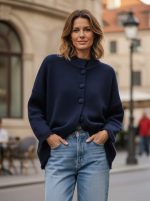 Chaqueta de punto con flecos