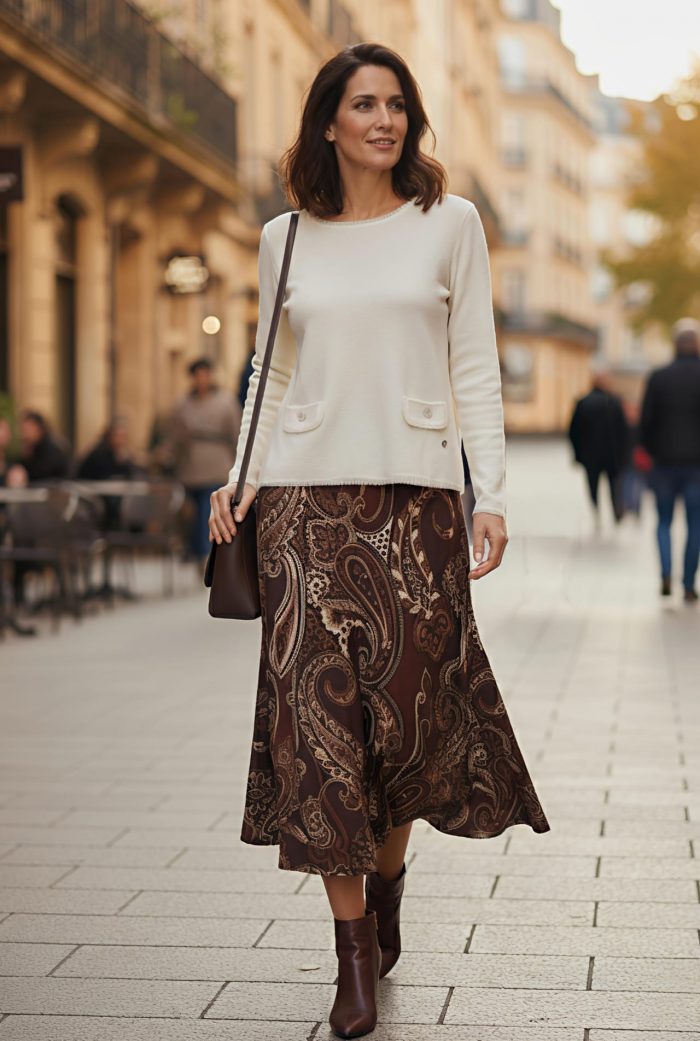 Falda estampada - Imagen 1