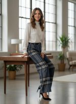 Pantalón Estampado Cuadros