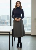 Falda Antelina con cinturón