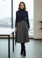 Falda Antelina con cinturón - Imagen 3