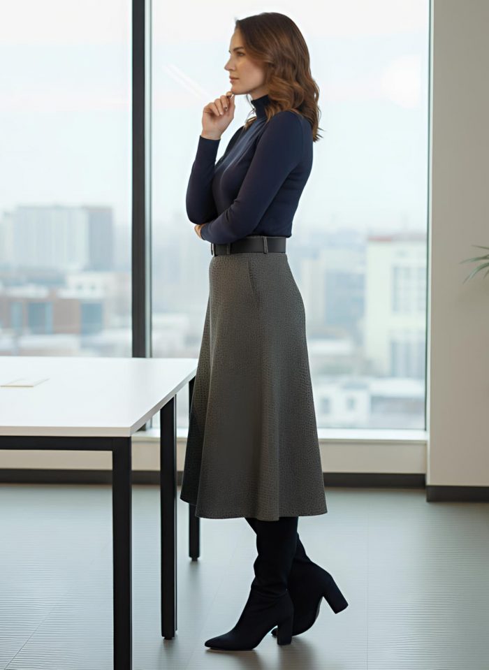 Falda Antelina con cinturón - Imagen 2